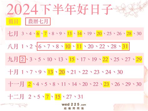 結婚大日子|【2024結婚好日子】看這裡！113年宜嫁娶日期總整理